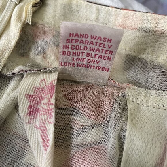 Womens Floral Sundress Spaghetti Straps Empire Waist Size Medium c - Picture 14 of 14